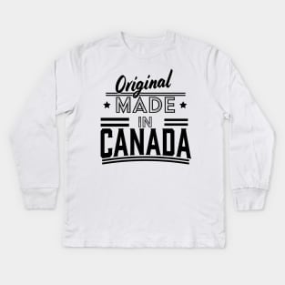 Original made in Canada Kids Long Sleeve T-Shirt